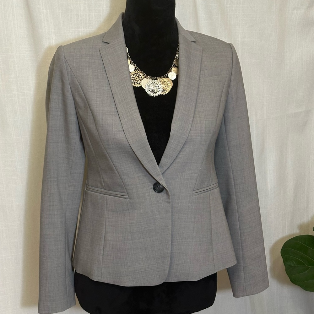 Ann Taylor Light Gray Blazer